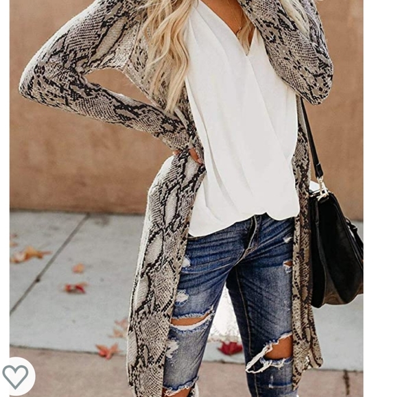 Vici Snake Print Cardigan - Picture 3 of 9